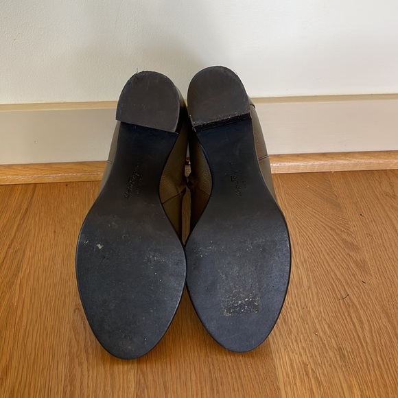 SALVATORE FERRAGAMO Florian Green Ombré Block-Heel Booties Gancini Logo Size 7 - Picture 6 of 12